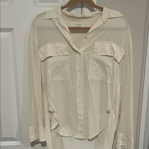Aritzia Cream Blouse